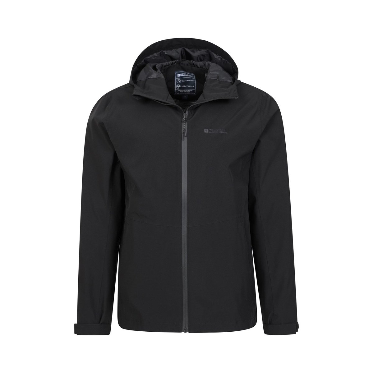 Veste imperméable à capuche COVERT noir, MOUNTAIN WAREHOUSE