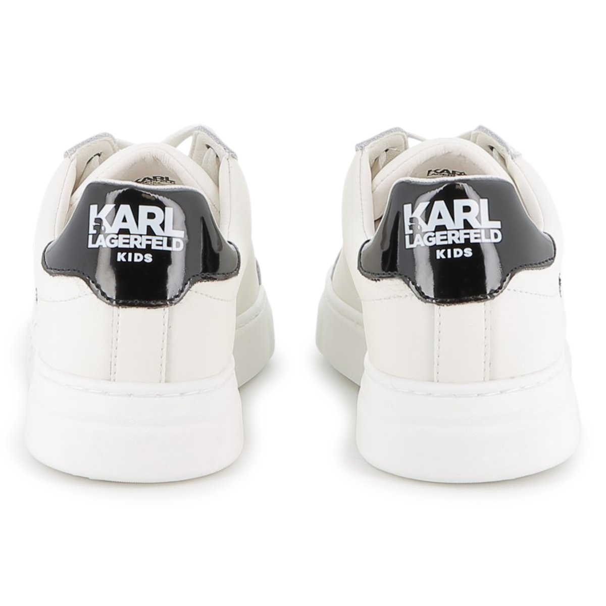 Sneakers basse stringate blanc, KARL LAGERFELD KIDS