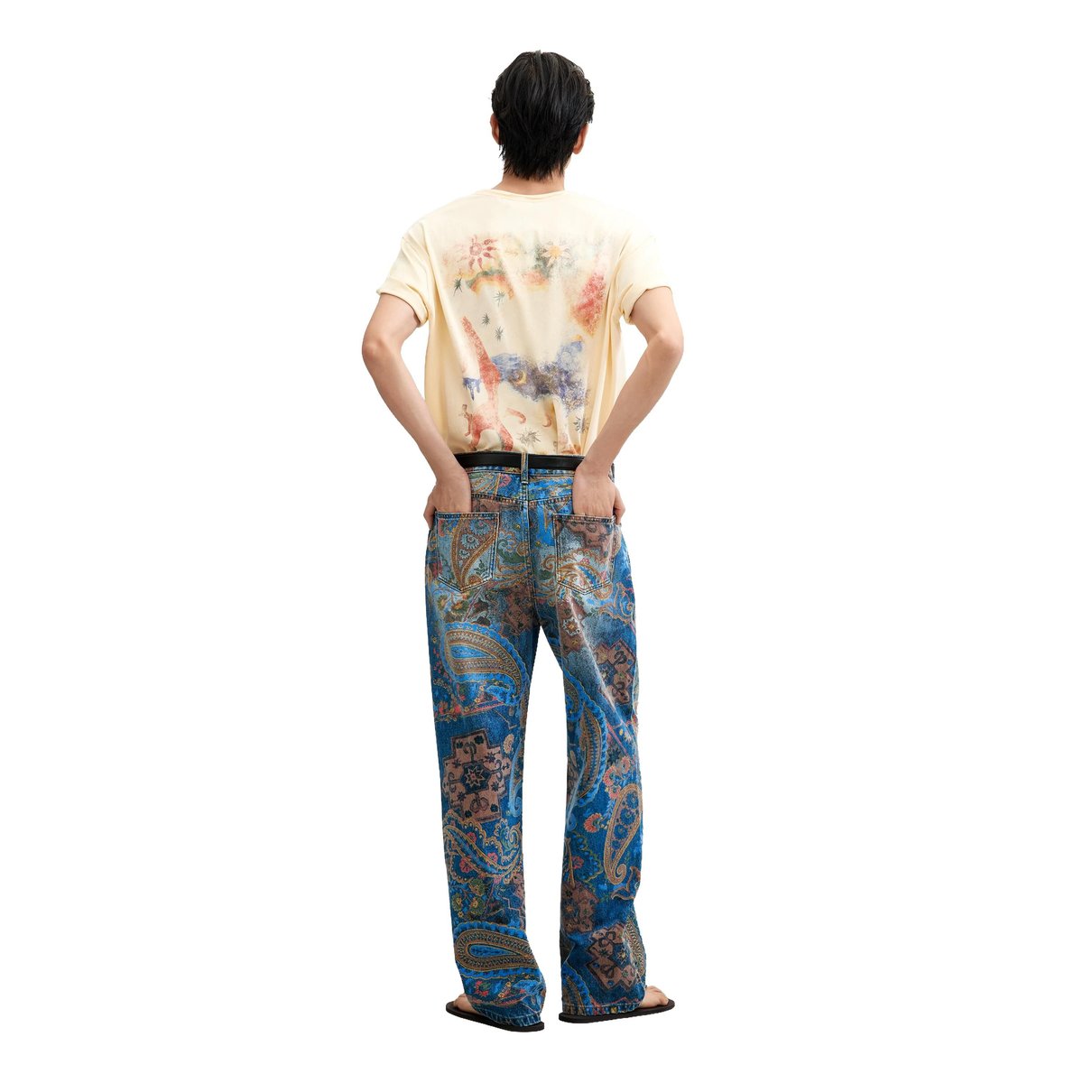 JEAN IMPRIMÉ bleu clair, DESIGUAL