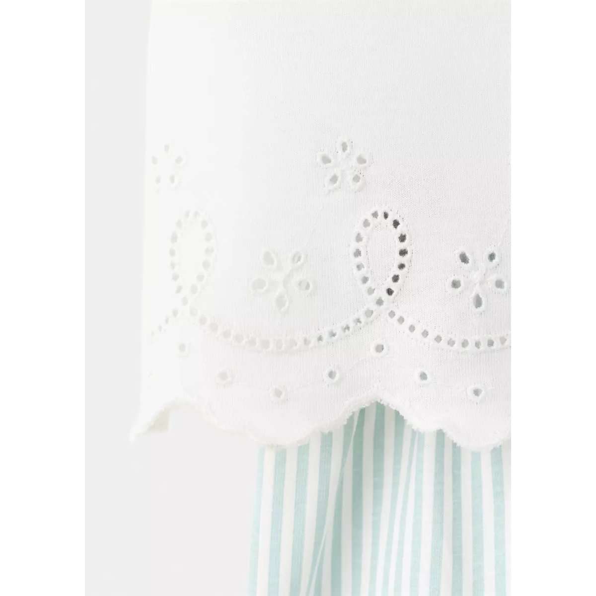 Pyjama complet court blanc cassé, MANGO BABY