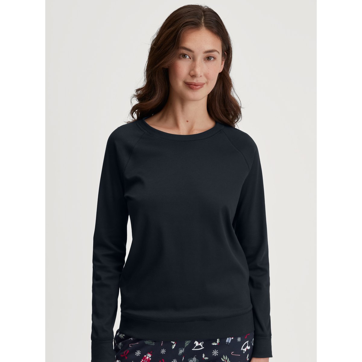 T-shirt à manches longues manches longues Coton FAVOURITES saphir foncé, CALIDA