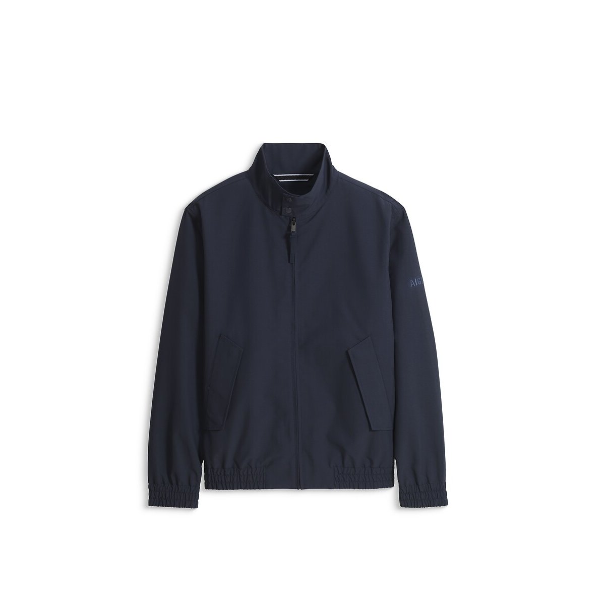 Harrigton kort jack in waterafstotende keperstof marineblauw, AIGLE