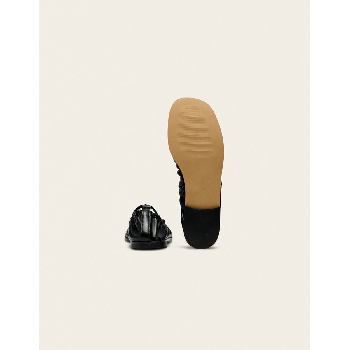 Ballerines MILUNA cuir noir, ODAJE