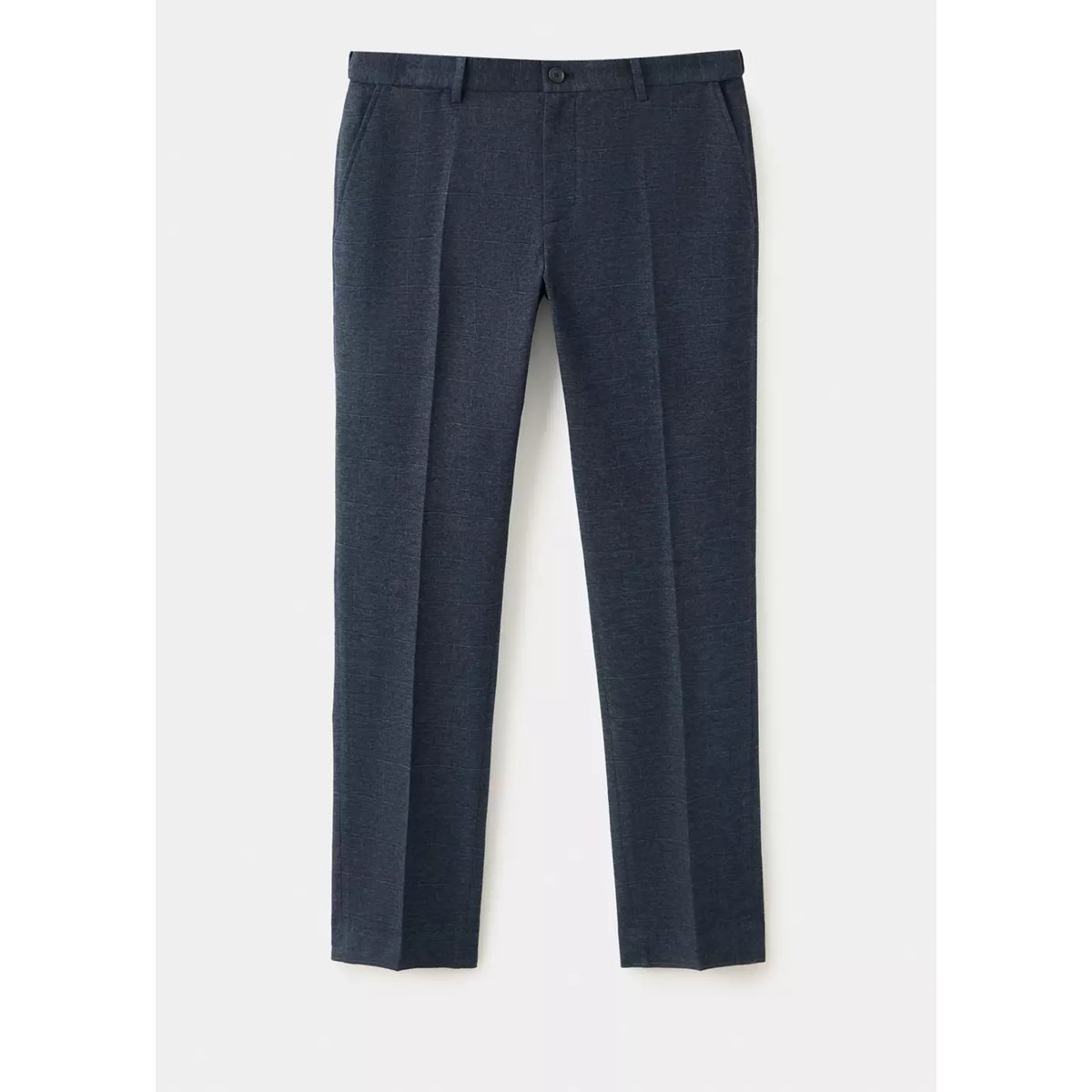 Pantalon flanelle regular-fit bleu marine, MANGO MAN