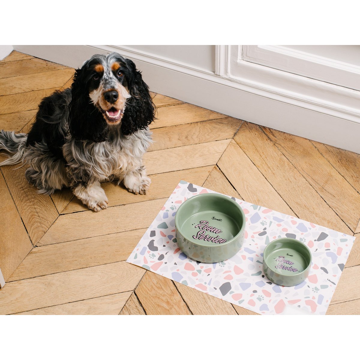 Gamelle Chien et Chat ROOM SERVICE couleur unique, FRENCH BANDIT
