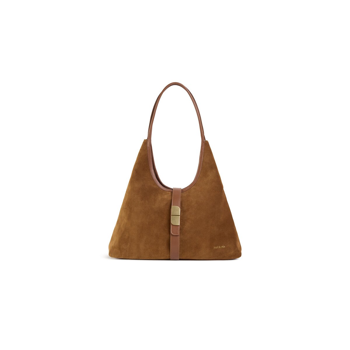 Romeo Suede Shoulder Bag hazel, NAT & NIN