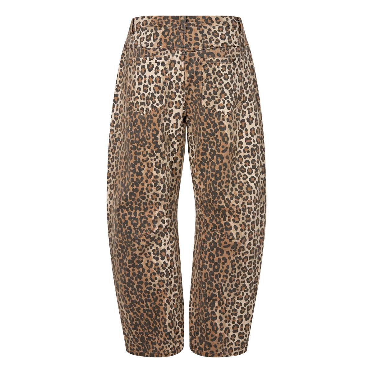Pantalon casual marron noir animalier, CULTURE