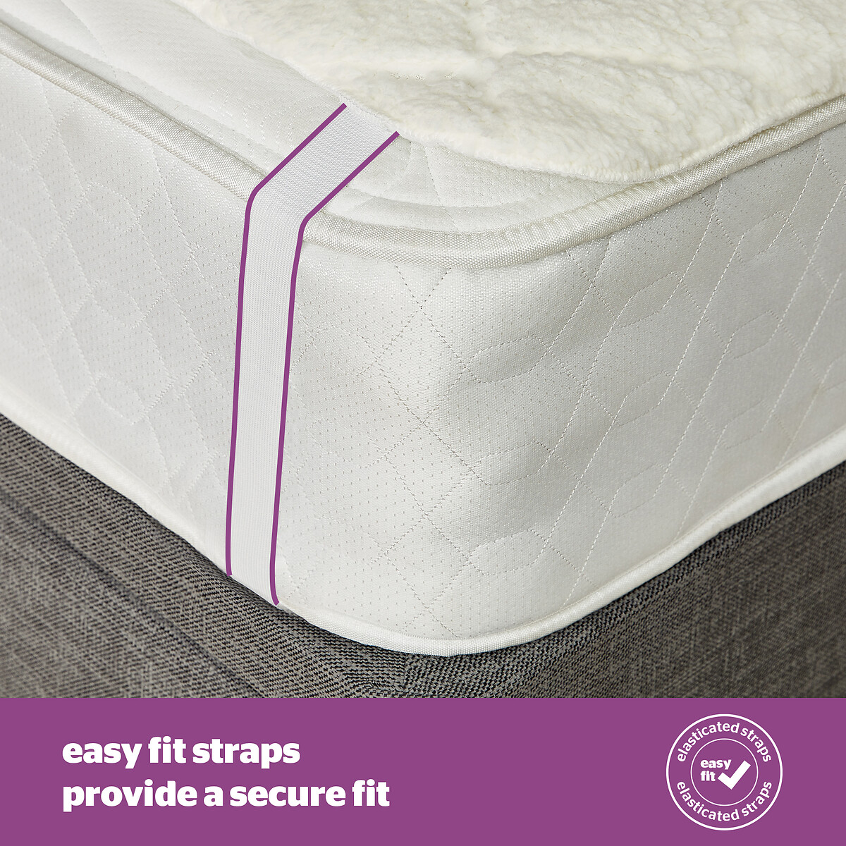 King Comfort Control Teddy Fleece Electric Blanket cream, SILENTNIGHT