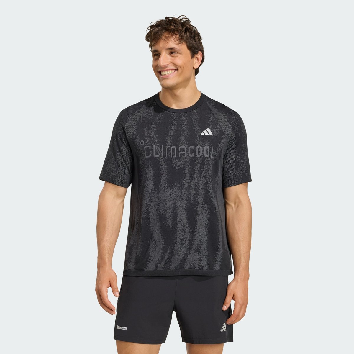 T-Shirt Sans Couture Tech Apparel T-Shirt Sans Couture Tech Apparel black / grey four, adidas Performance