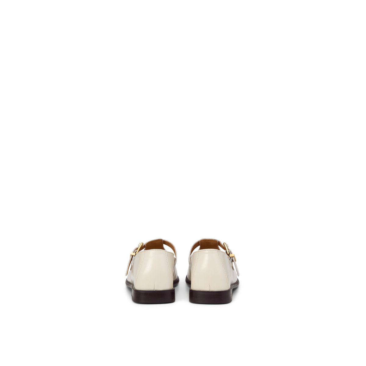 Mary-Jane Loafer Modèle Fiona en cuir de vache brillant beige, MARC O'POLO