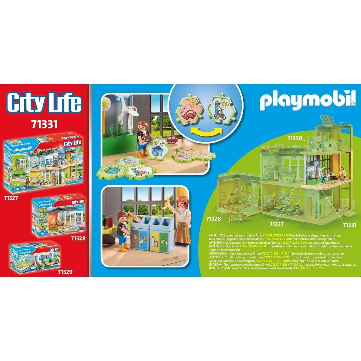 City LifeClasse éducative sur l'écologie multicolore, PLAYMOBIL