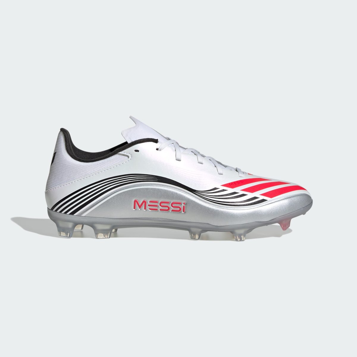 Chaussure F50 Messi League Terrain Souple/Multi-Surfaces Chaussure F50 Messi League Terrain Souple/Multi-Surfaces cloud white / lucid red / silver metallic, adidas Performance