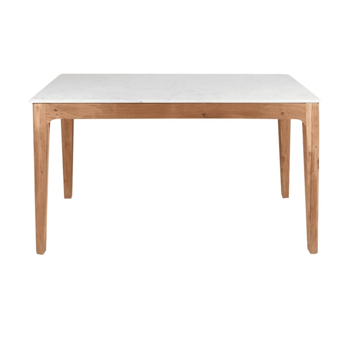 Table à manger en bois de manguier ARTHURO blanc, MADE IN MEUBLES