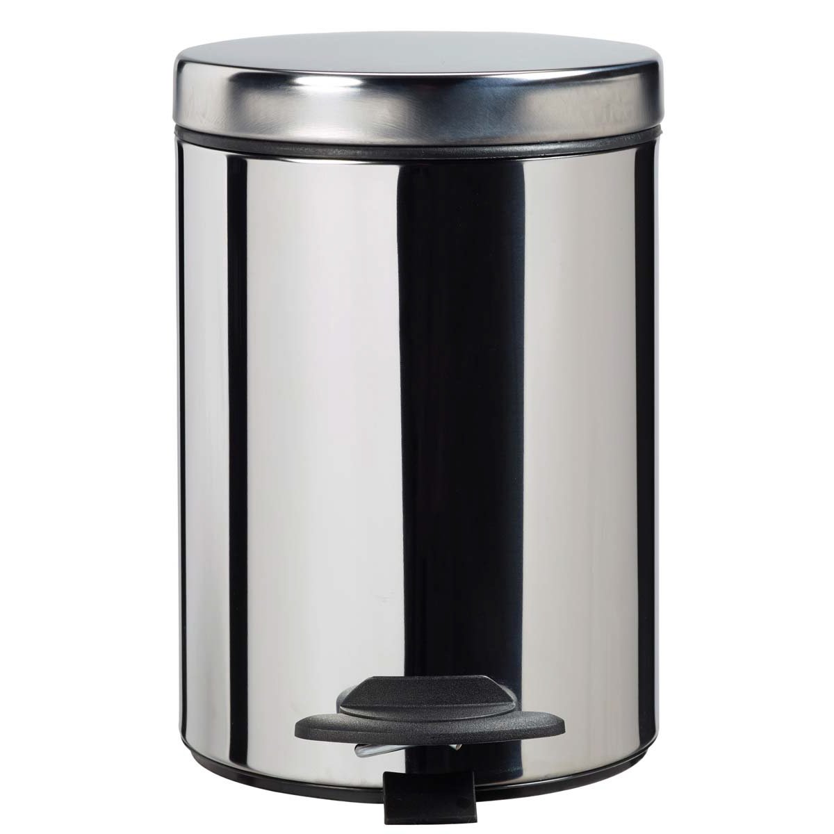 Poubelle de salle de bains à pédale 3L Fabriqué en France - CYJEU inox, ROSSIGNOL