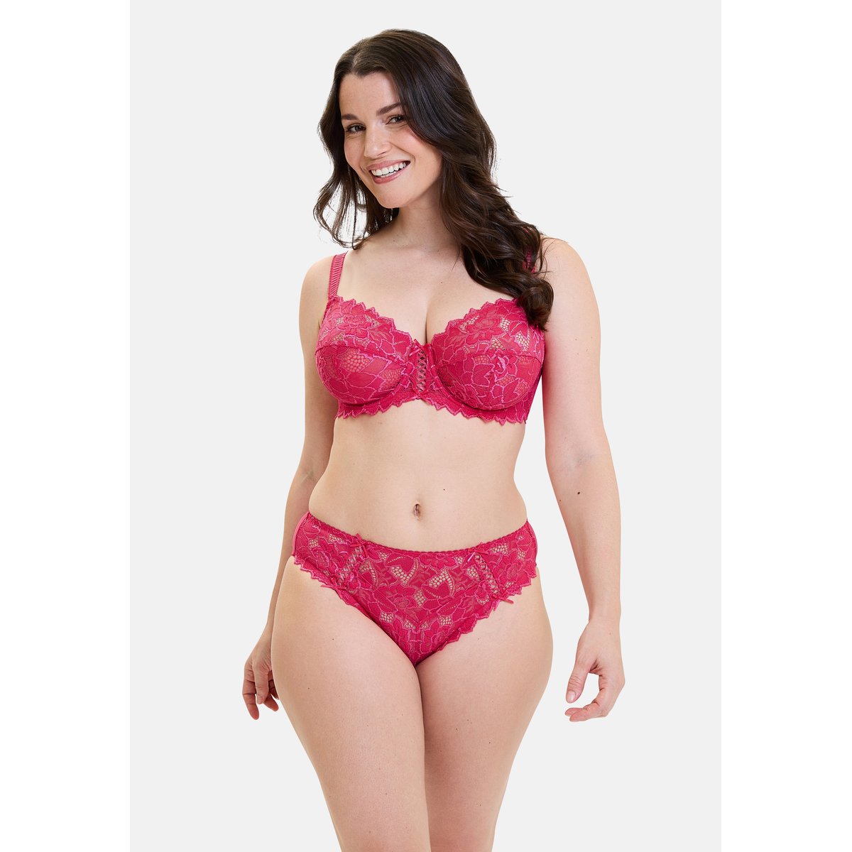 Soutien gorge emboitant avec armatures Arum rose fluo, SANS COMPLEXE