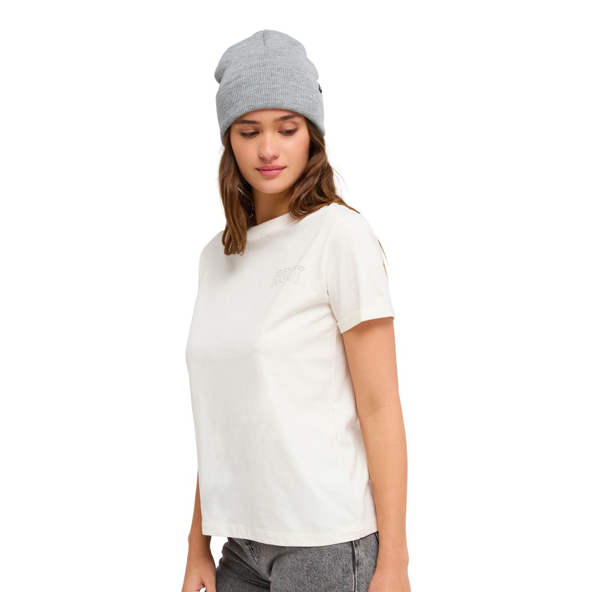 T-Shirt, manches courtes, col rond, . blanc coconut milk, ROXY