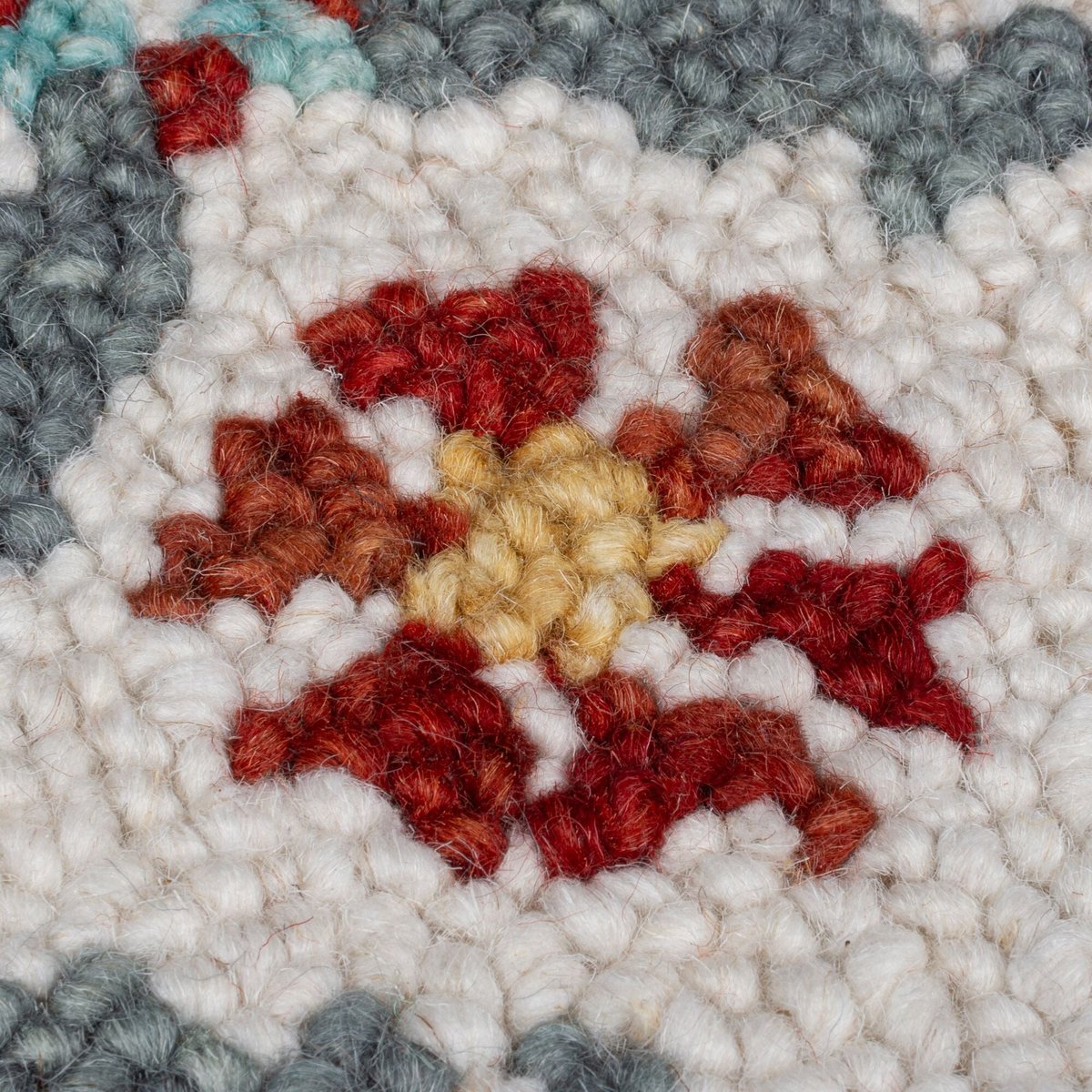 Tapis en laine IRIS Bleu et Rouge multicolore, FLAIR RUGS