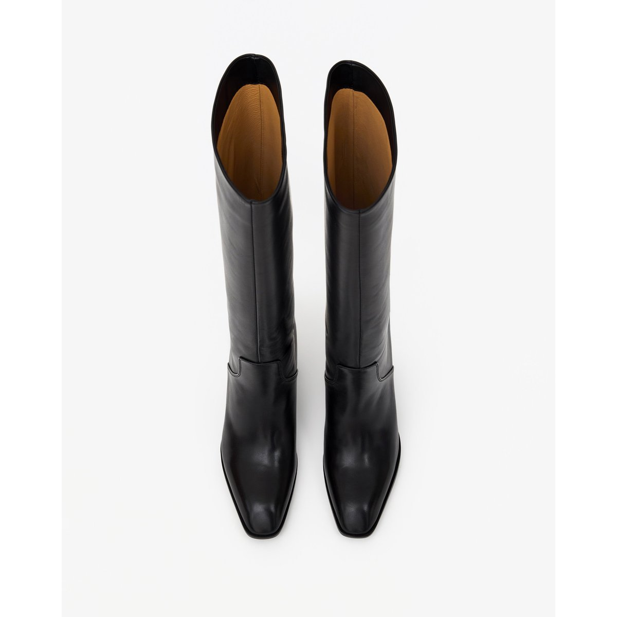 Bottes à talon bloc ARAN noir, MI MAI