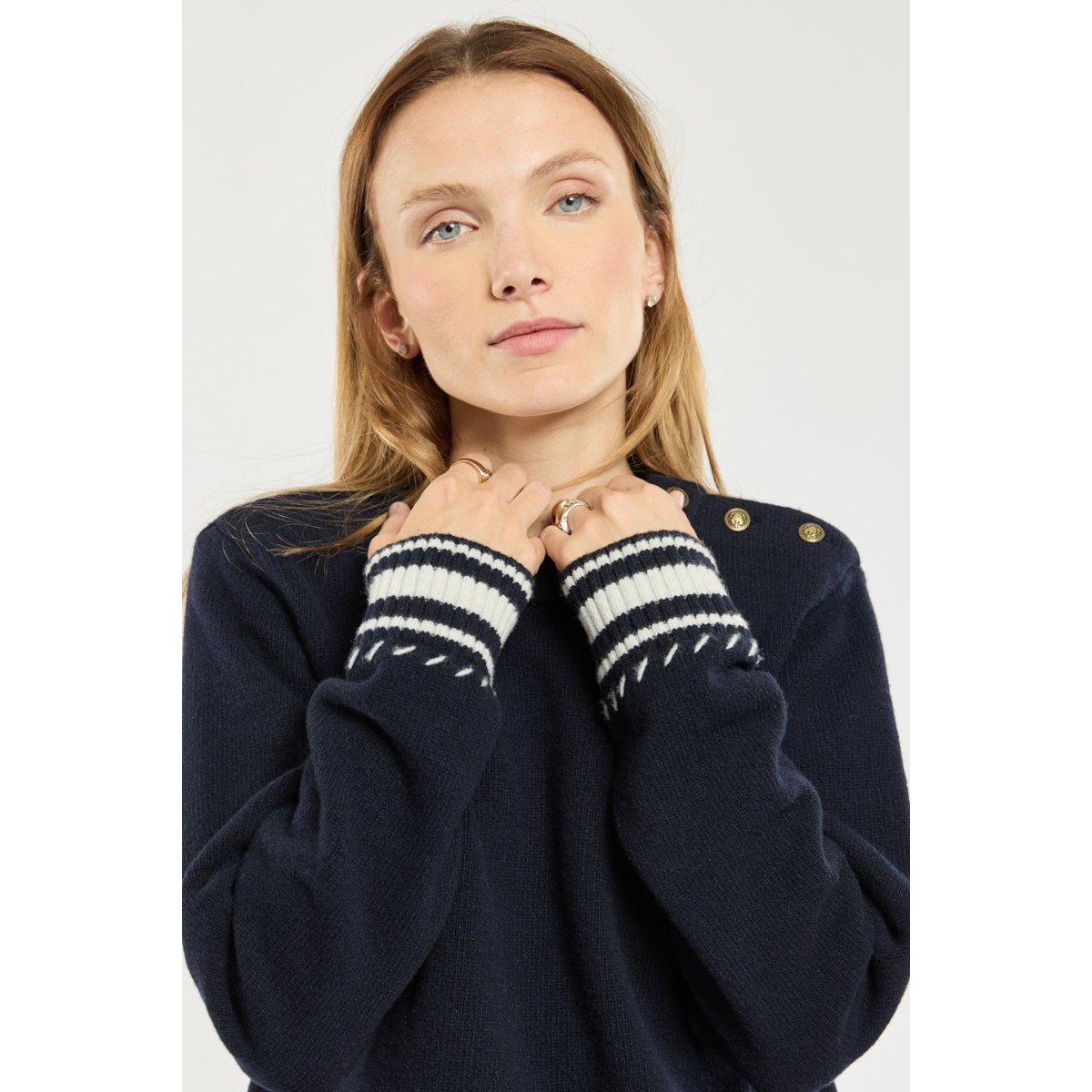 Pull marin Deauville - laine seal/nature, ARMOR-LUX