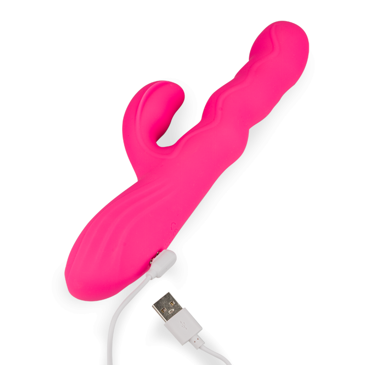 Vibromasseur puissant rabbit ondulations et vibrations Euphoria fuchsia, LOVE AND VIBES