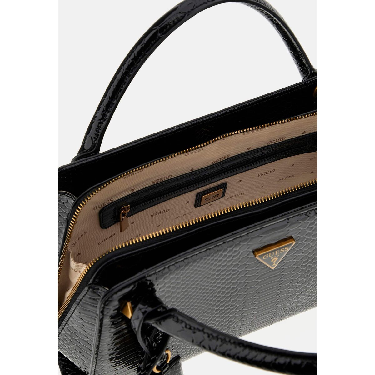 Georgina Sac À Main Imprimé Python noir, GUESS