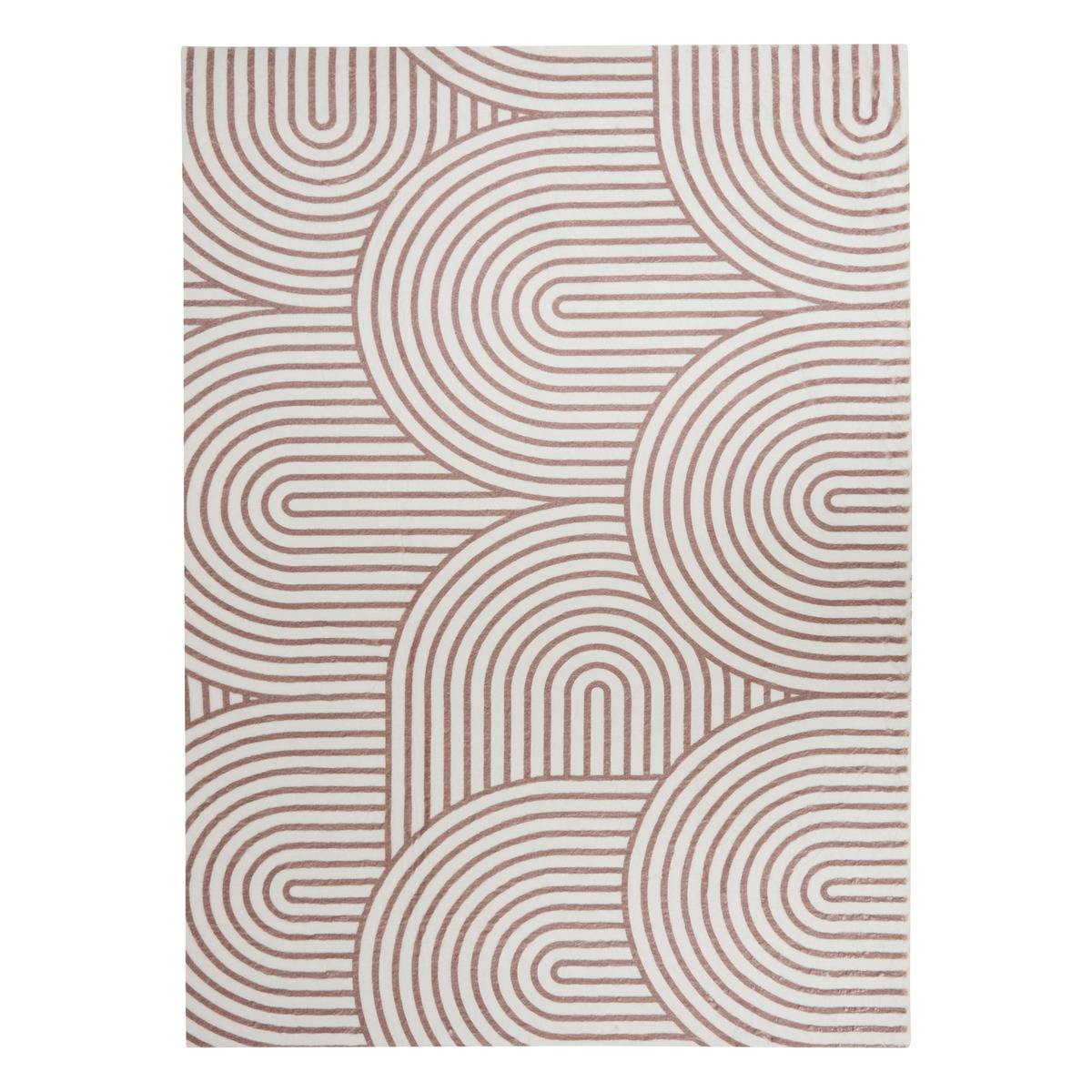 Tapis rectangulaire COUKA marron, ATMOSPHERA