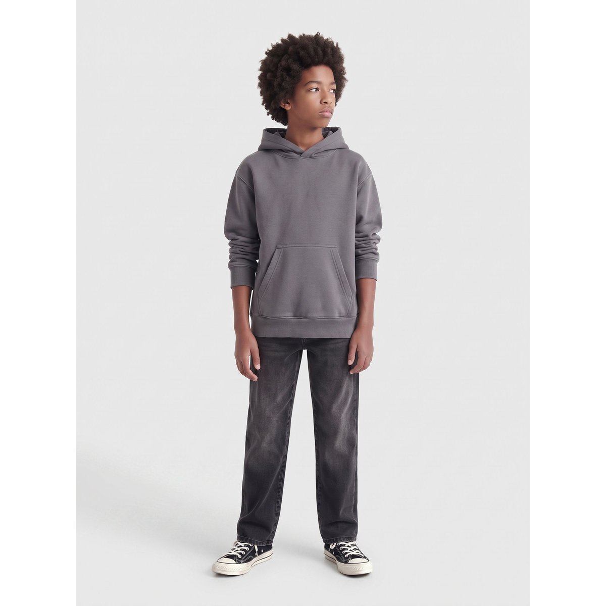 Sweat À Capuche grey pinstripe, ONLY & SONS JUNIOR
