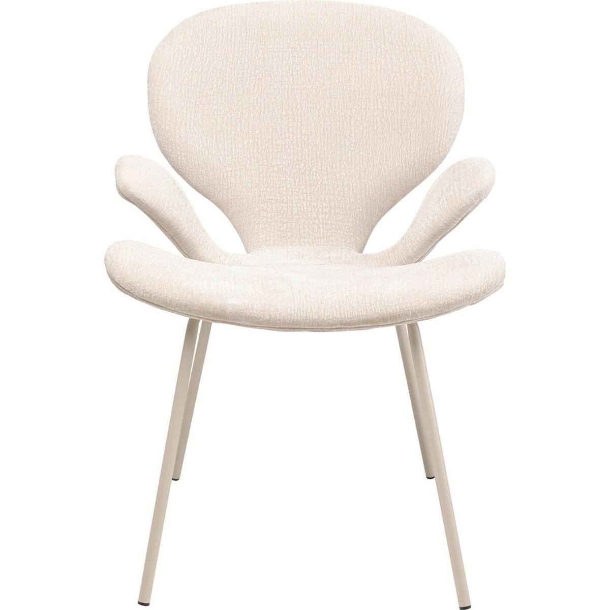 Chaise avec accoudoirs, SOFT BLOSSOM crème, KARE DESIGN