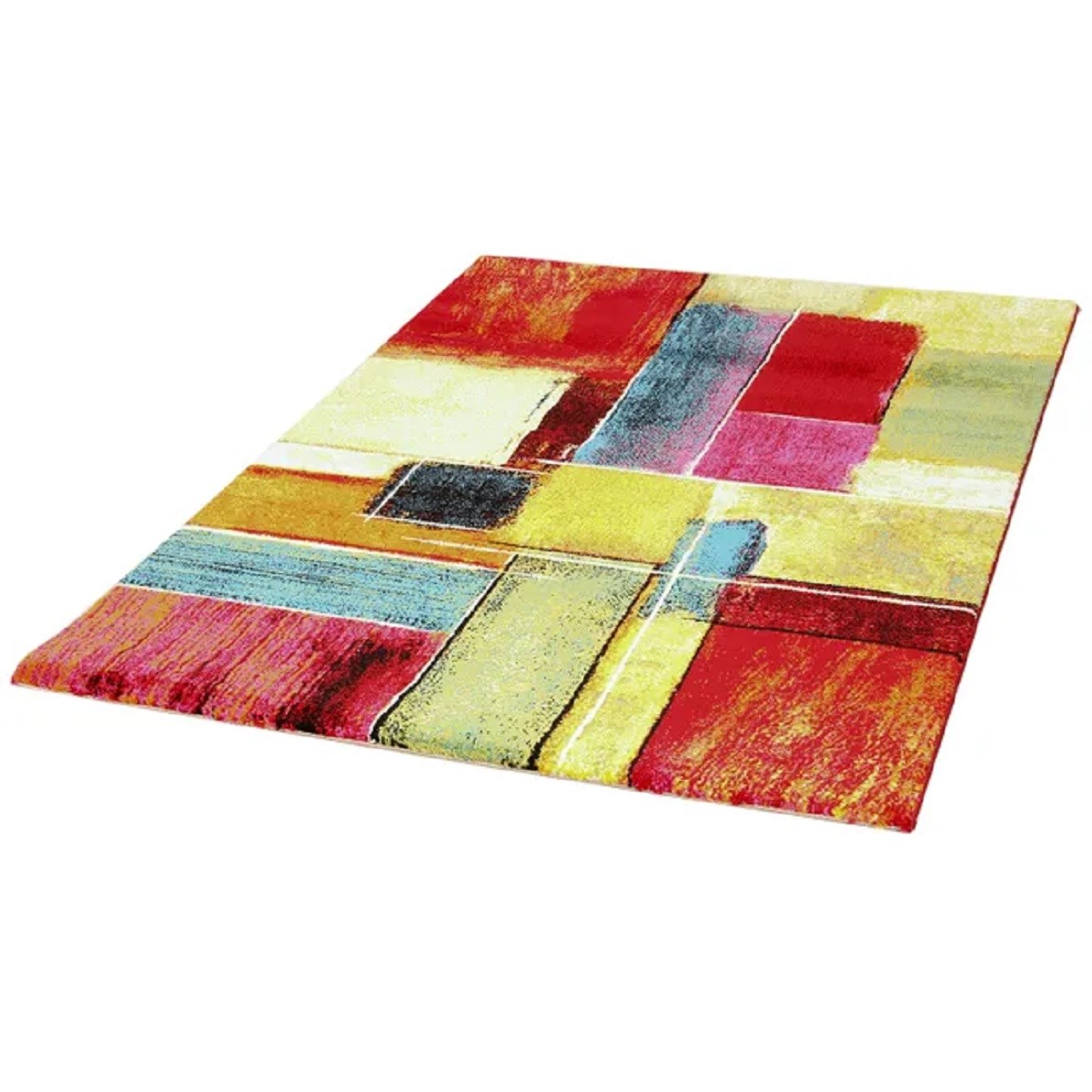 Tapis salon et chambre design SPATE multicolore, NOVATREND