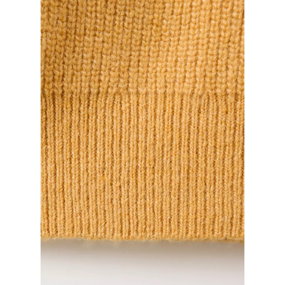 Pull-over col roulé fermeture Éclair moutarde, MANGO