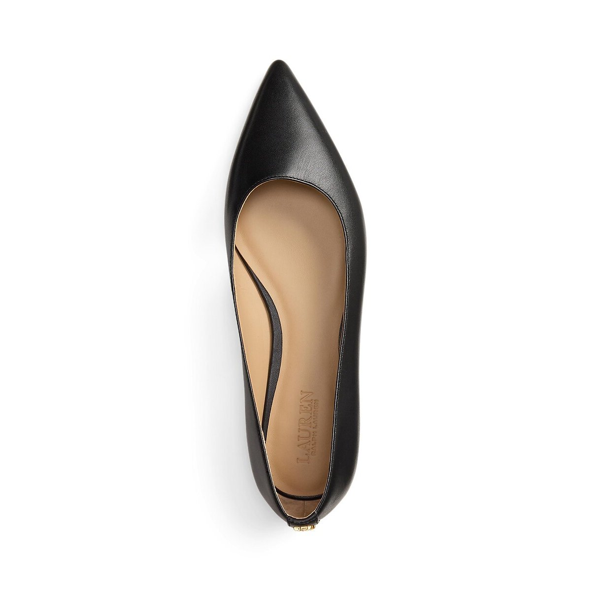 Ballerines pointues en cuir, LONDYN noir, LAUREN RALPH LAUREN