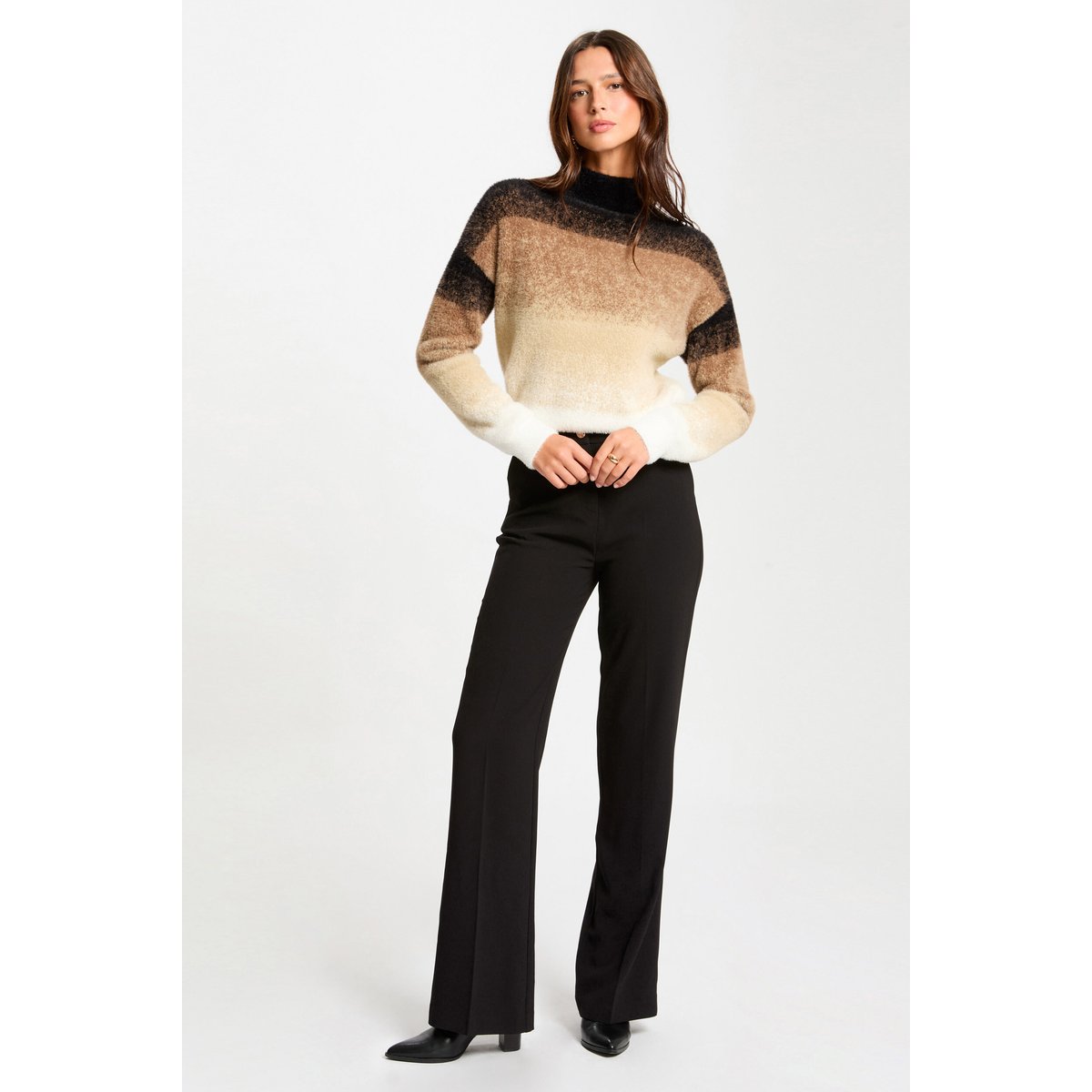 Pull col montant camel, MORGAN