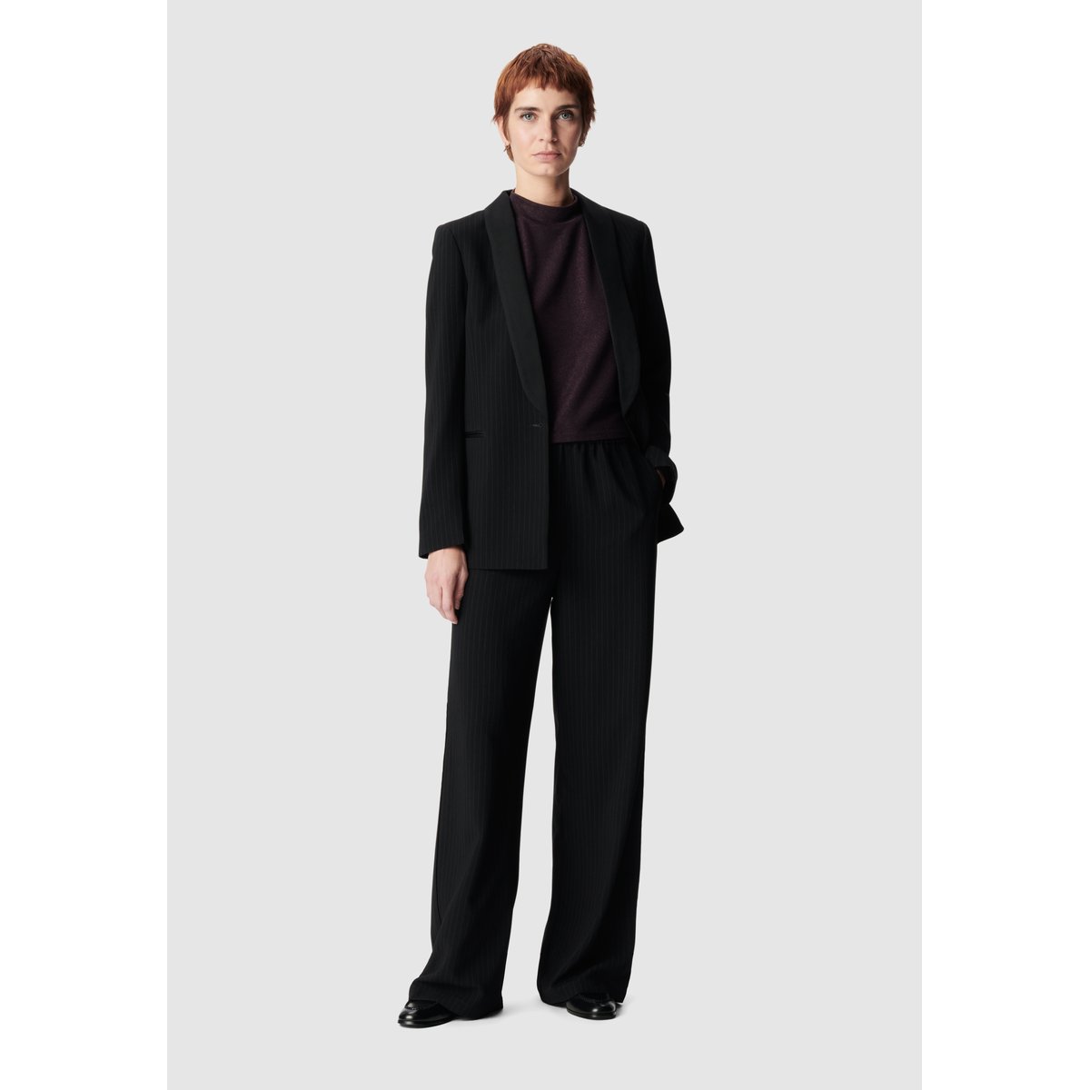 Veste de tailleur rayures tennis noir, IKKS
