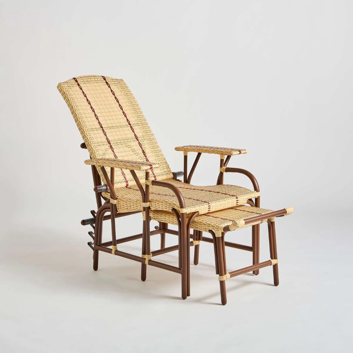 Chaise longue en résine BELLE EPOQUE marron, KOK