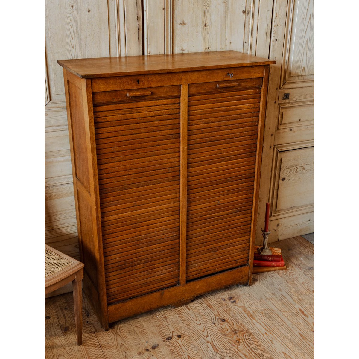 Classeur double en bois Fernand N°355 - Bon état bois foncé, DEBONGOUT