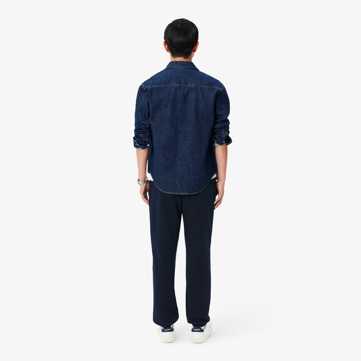 Pantalon de survêtement molleton regular fit bleu-166, LACOSTE