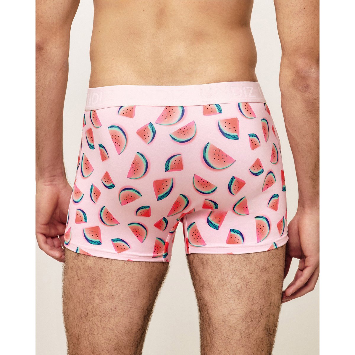 Boxer microfibre motifs pastèques REPEATIZ BRUS rose, UNDIZ