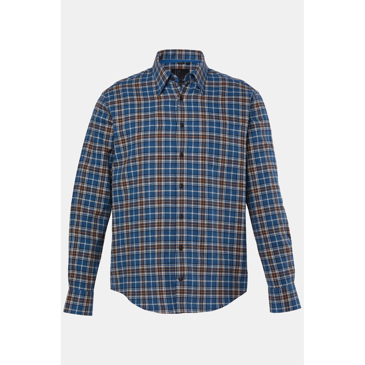 Chemise à carreaux, manches longues gris bleu, JP1880