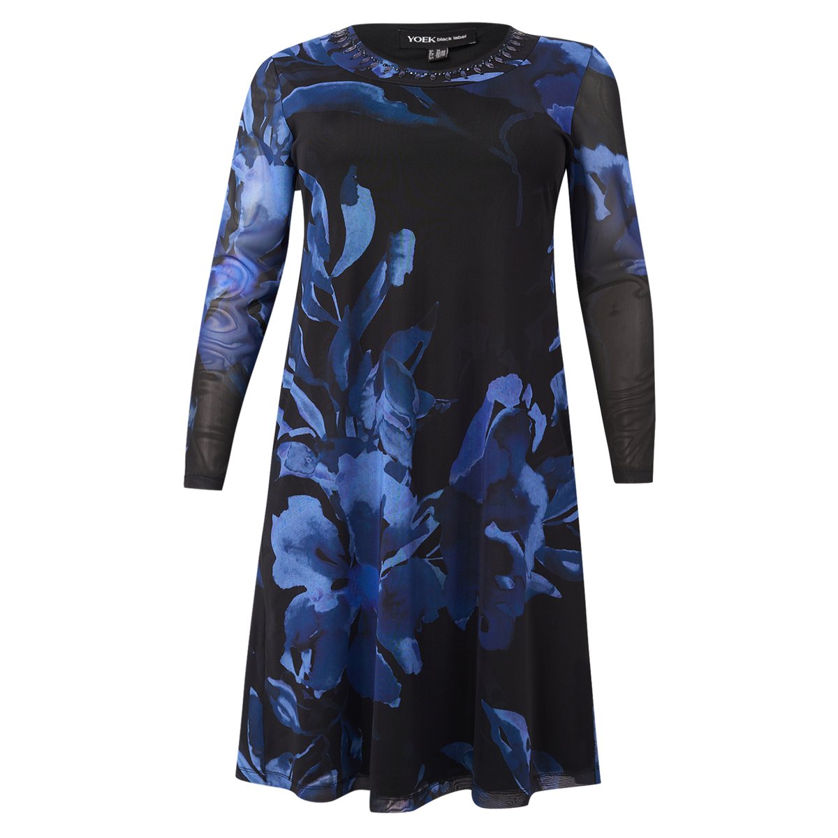 Robe imprimée bleu, YOEK