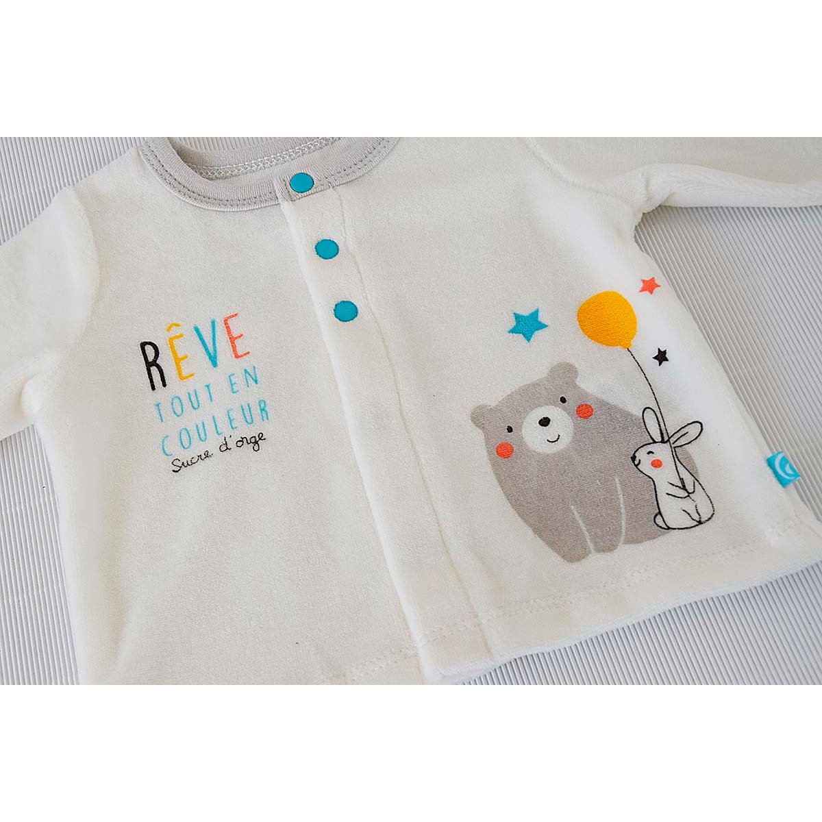 Cardigan et pantalon clemon beige, SUCRE D'ORGE