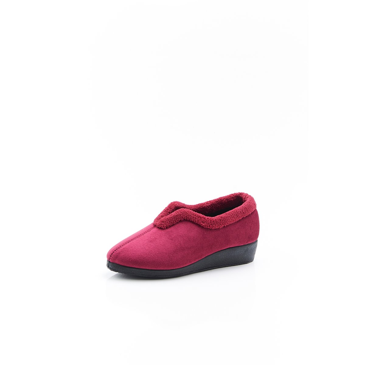 Chaussons Thermolactyl en velours rouge, DAMART