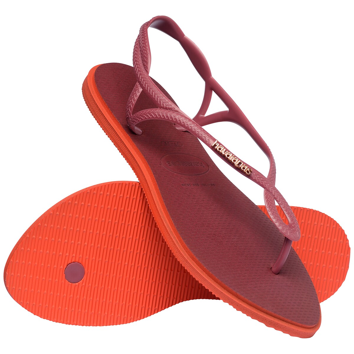 Sandales entre-doigts Luna Point bordeaux, HAVAIANAS