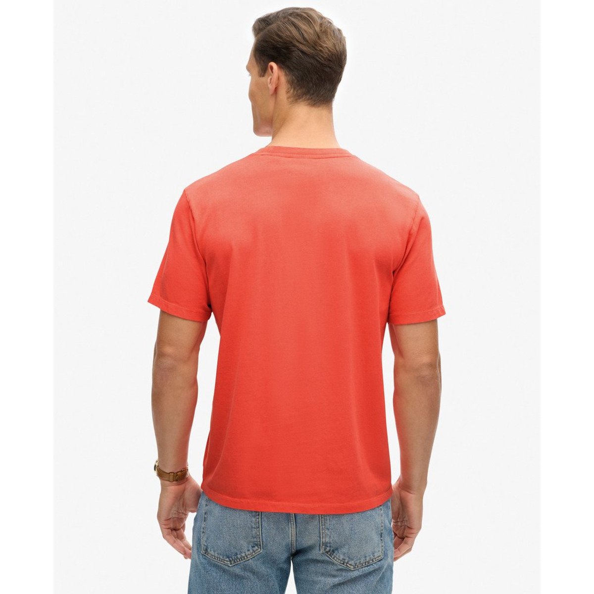 T-shirt ample surteint à logo corail chaud, SUPERDRY