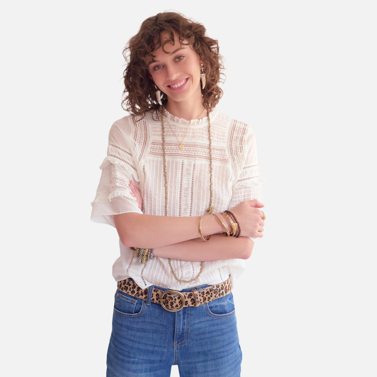 Blouse CAROLINA blanc, MKT STUDIO
