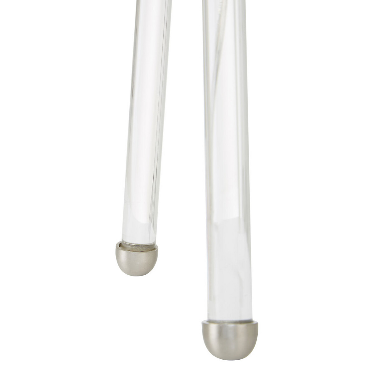 Harlen Tripod Table Lamp with White Shade in Nickel silver-coloured, SO'HOME