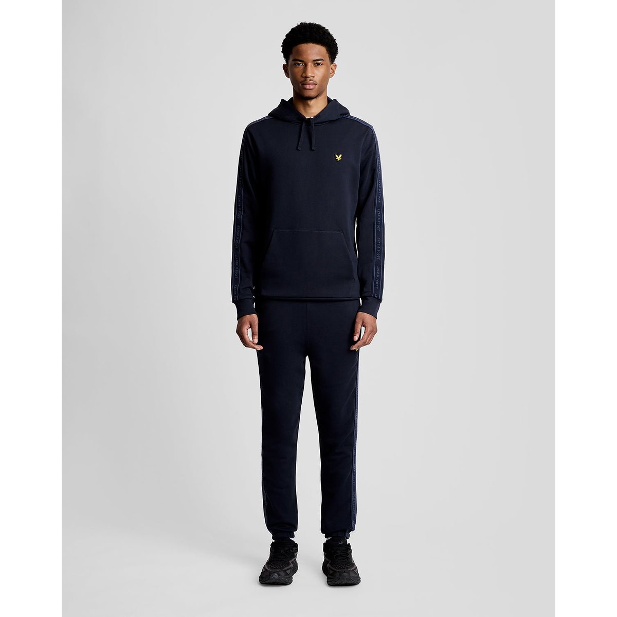 Sweat à capuche Sports en coton bleu foncé marine, LYLE & SCOTT