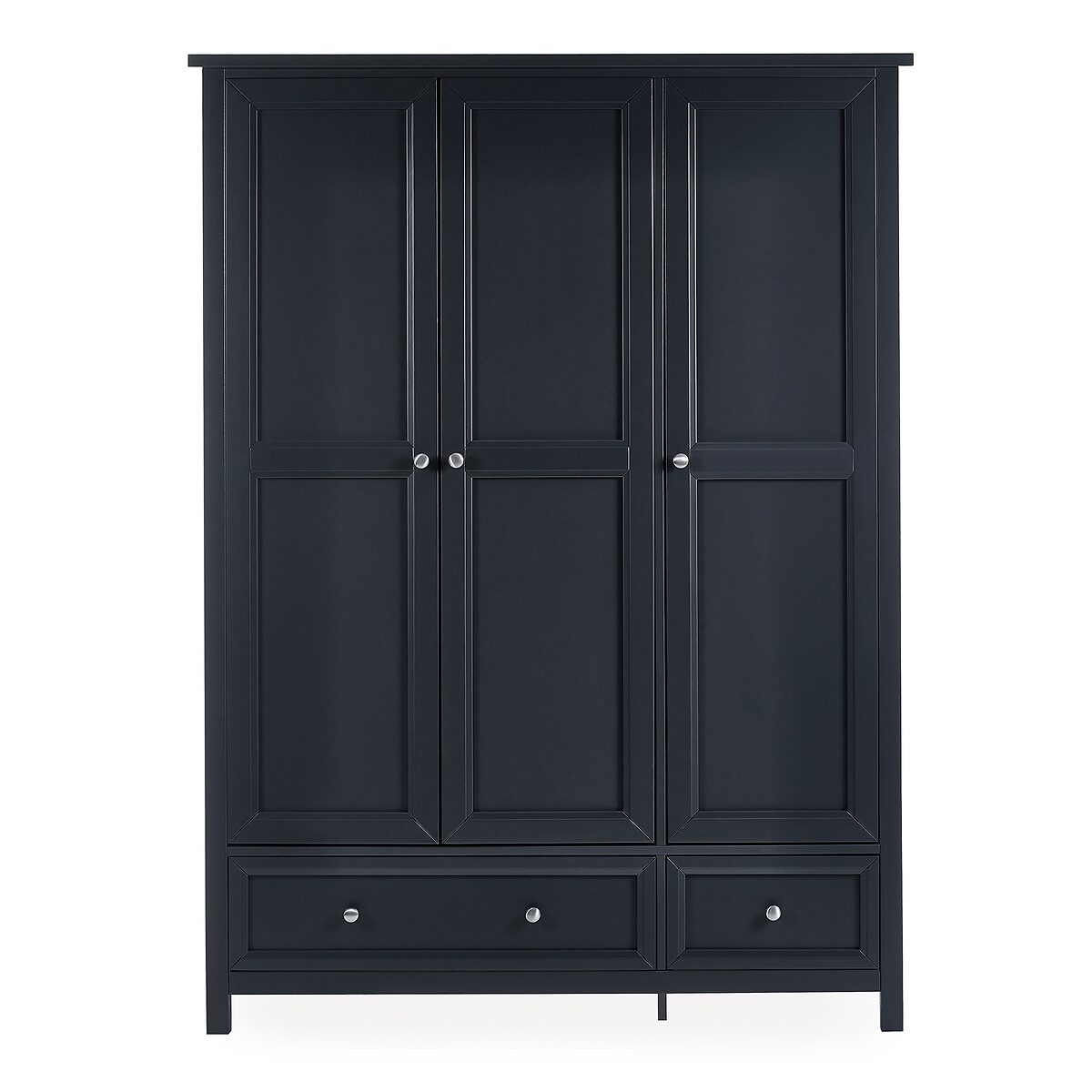 Portland Shaker Style 3 Door Combination Wardrobe charcoal, SO'HOME