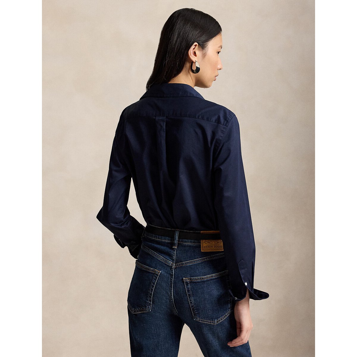 Chemise à manches longues marine, POLO RALPH LAUREN