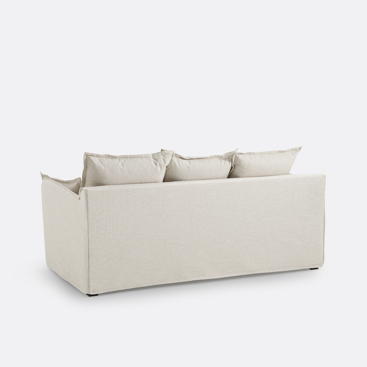 Canapé 2 ou 3 places, convertible, déhoussable, en polyester, ODNA ecru, LA REDOUTE INTERIEURS