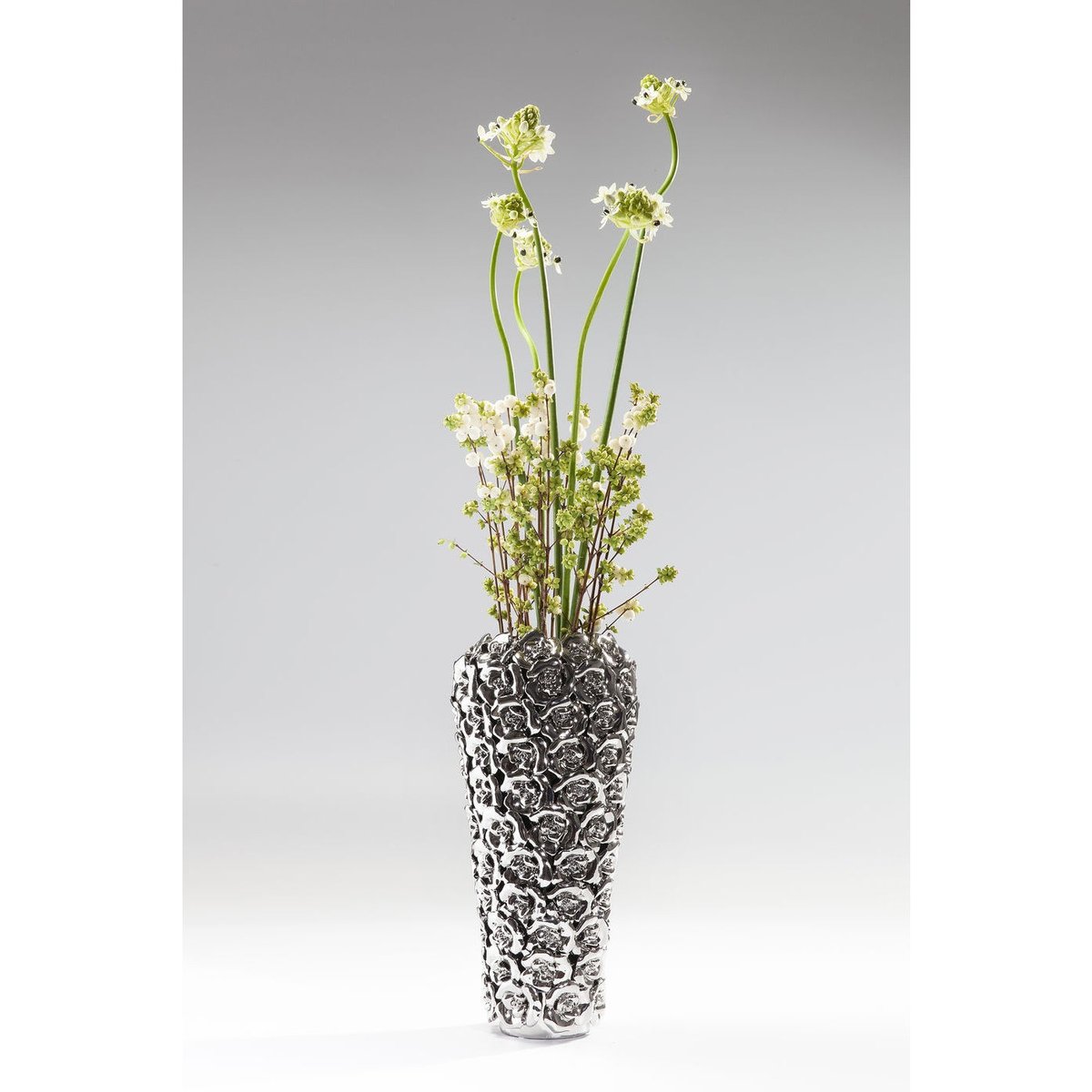 Vase roses 36cm argent, KARE DESIGN